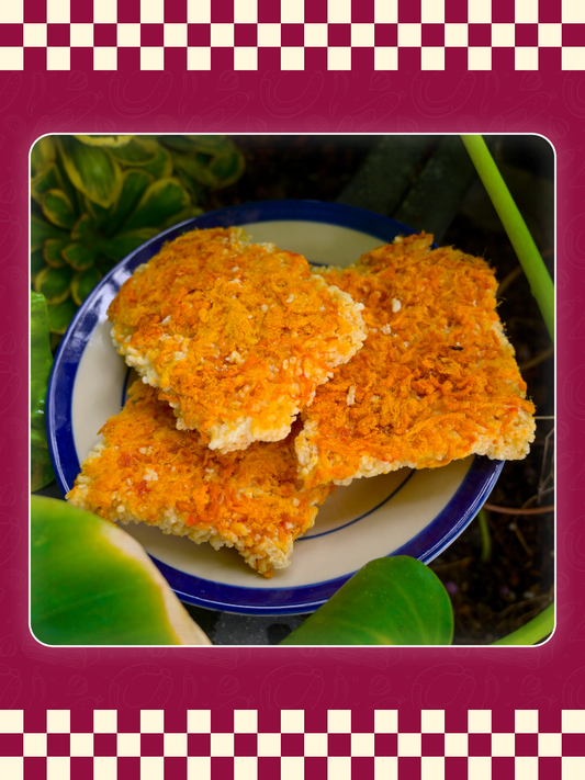 Crispy rice with pork floss