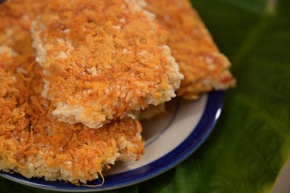 Crispy rice with pork floss